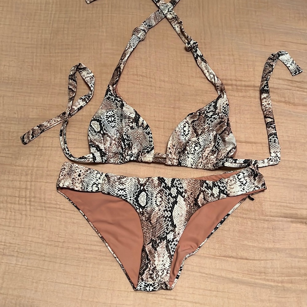 Maxswim Snakeskin Print Bikini